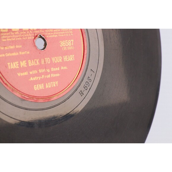 Gene Autry – Take Me Back Into Your Heart / Tweedle-O-Twill 78rpm Record 36587 - Picture 6 of 16